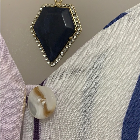 Jewelry - Genuine Dark Sodalite Jasper Pendant Necklace 18”